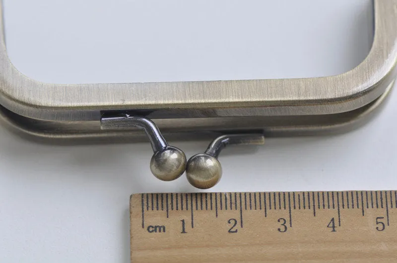 10cm (4.1") Antique Bronze Purse Frame Glue-In Style 10.5 x 5.5cm  ( 4" x 2")