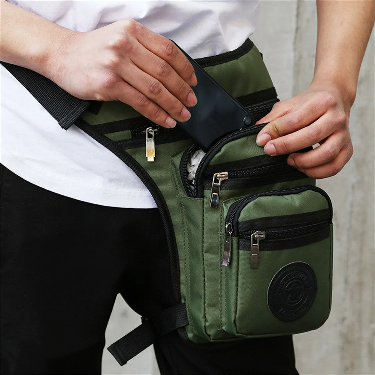17x8x31cm Waist Leg Bag Waterproof Bike Hip Belt Pack Pouch Cycling Bicycle