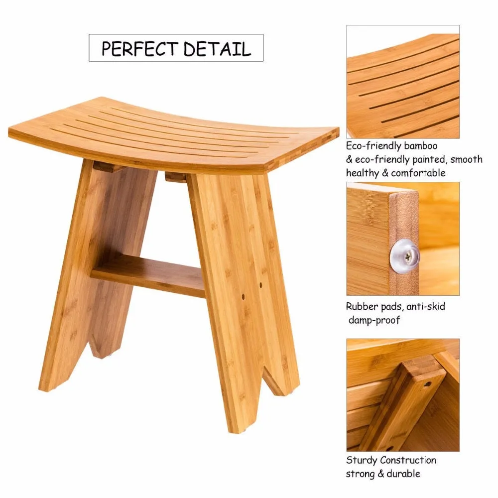 18" Bamboo Shower Bench