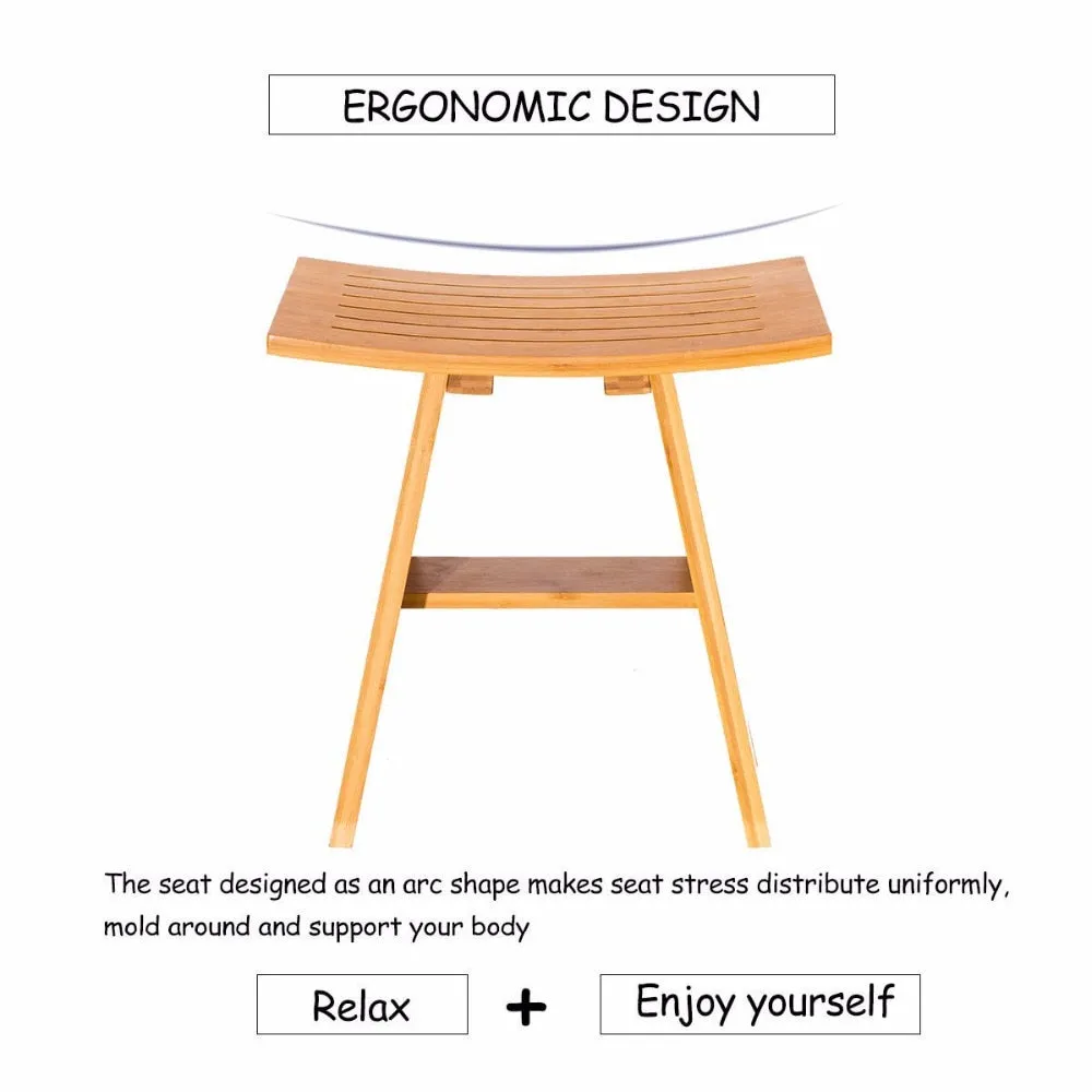 18" Bamboo Shower Bench