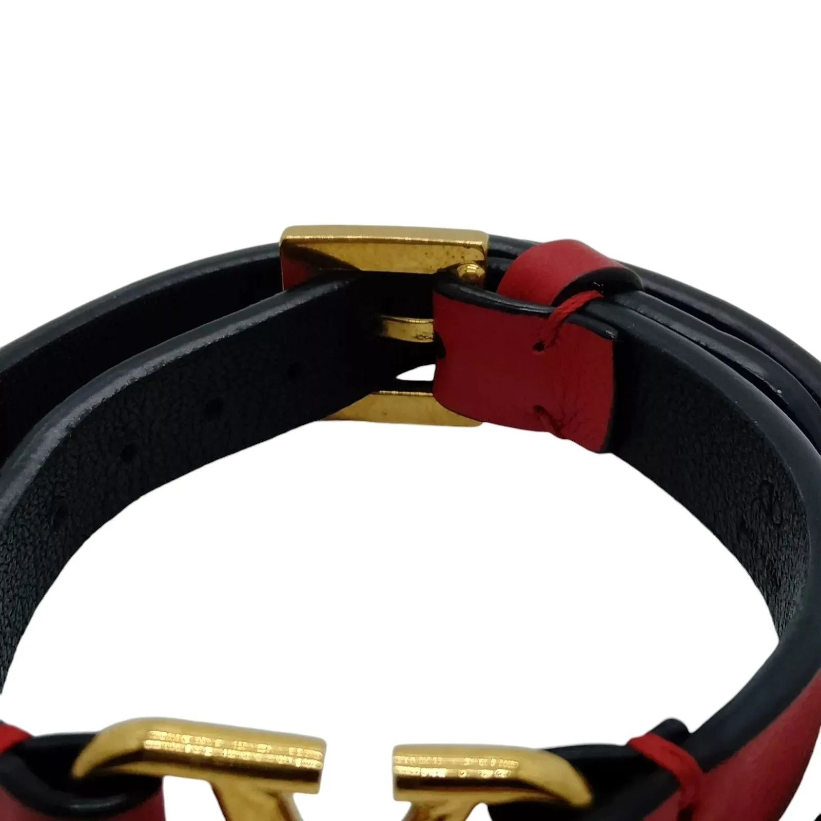 196258AU (S3) Valentino Bracelet Red Leather
