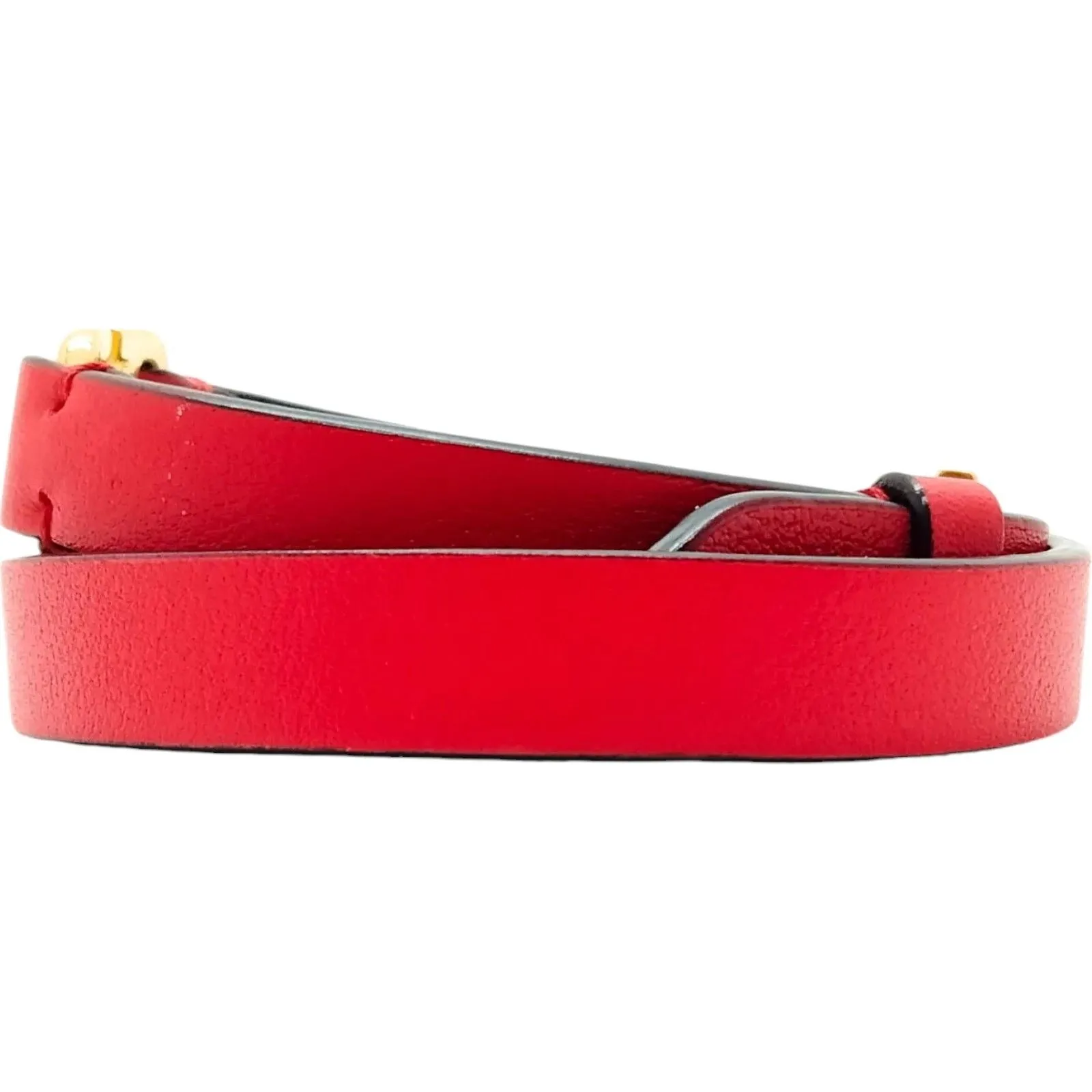 196258AU (S3) Valentino Bracelet Red Leather