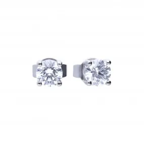 4 Claw Cubic Zirconia Studs 0.50ct E5905