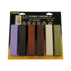 6 Piece Polishing Compound Buffing Rouge Sticks Buff Polish Bars Polisher Buffer Bar