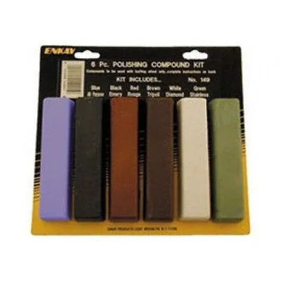6 Piece Polishing Compound Buffing Rouge Sticks Buff Polish Bars Polisher Buffer Bar