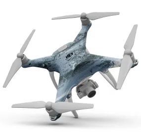 Abstract Wet Paint Soft Blue - Full-Body Skin Kit for the DJI Phantom -DJI Phantom Skin