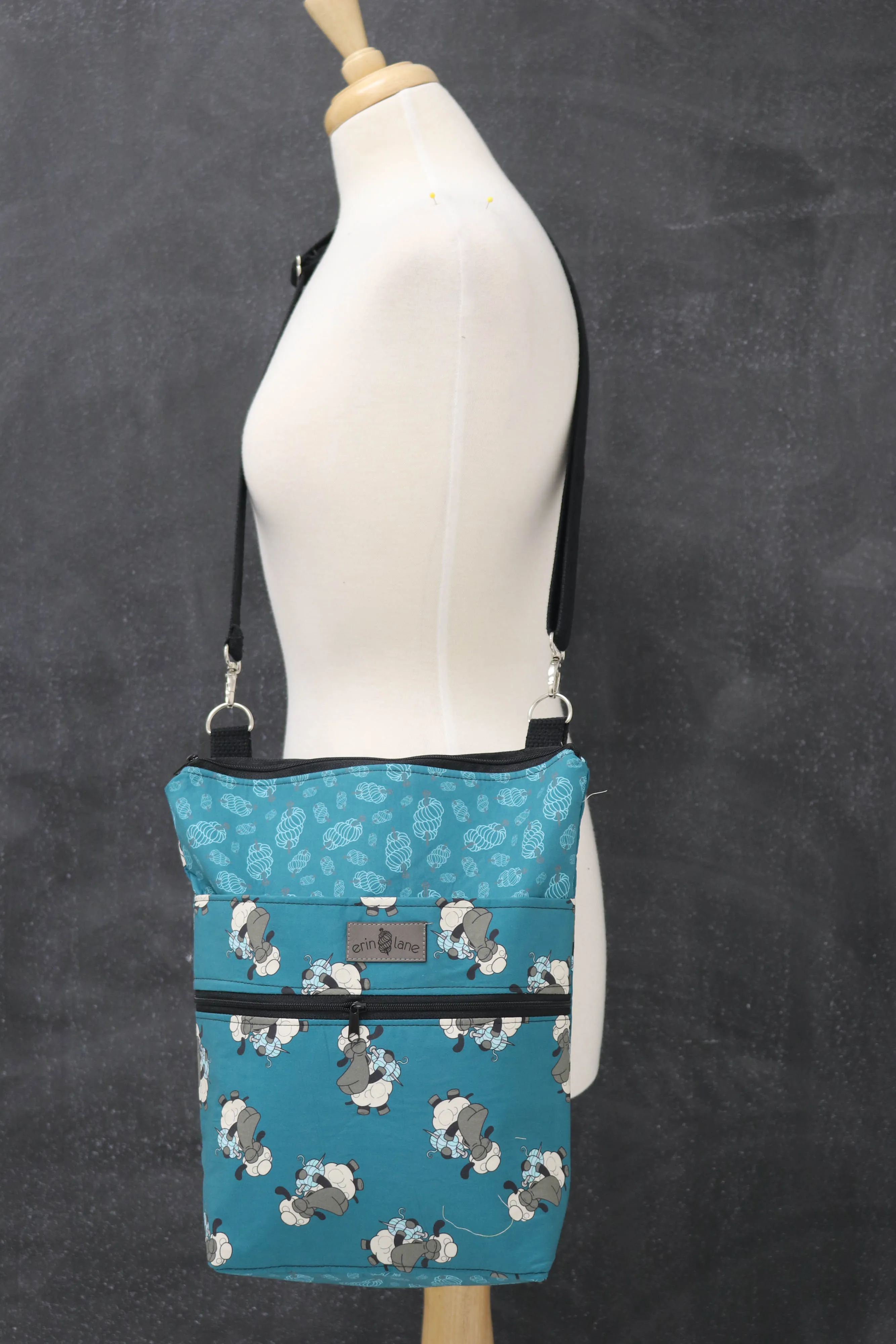 Adventure Crossbody Tote Bag in Bag Buddies Sheeple