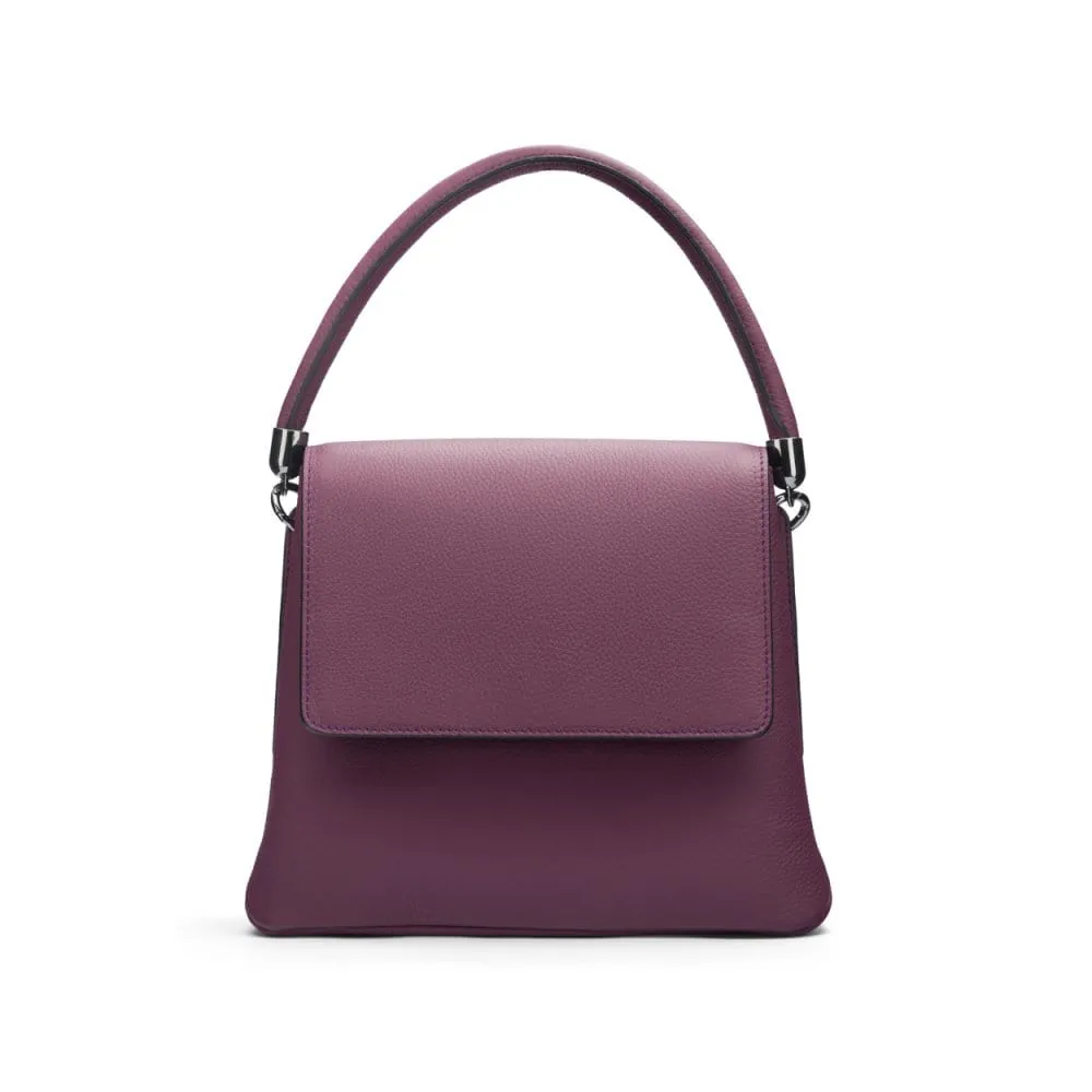 Amy Flap Over Handbag - Purple