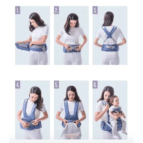 Baby Carrier with Hip-seat