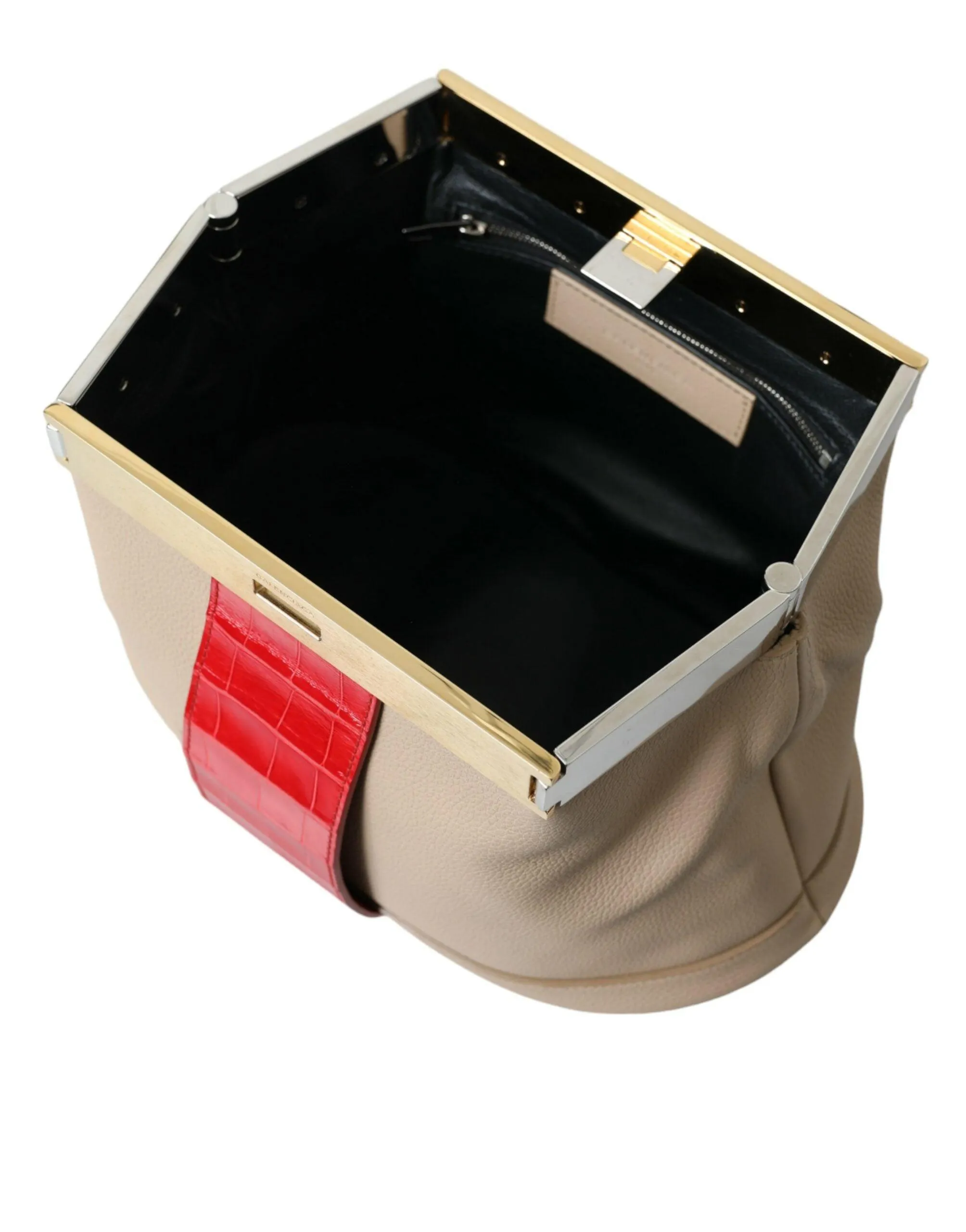 Balenciaga Two Tone Leather Clutch Bag