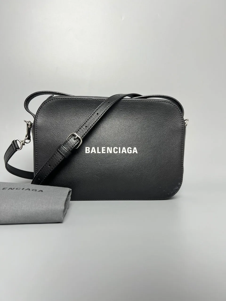 BALENCIAGA Zip Black Crossbody Bag For Unisex