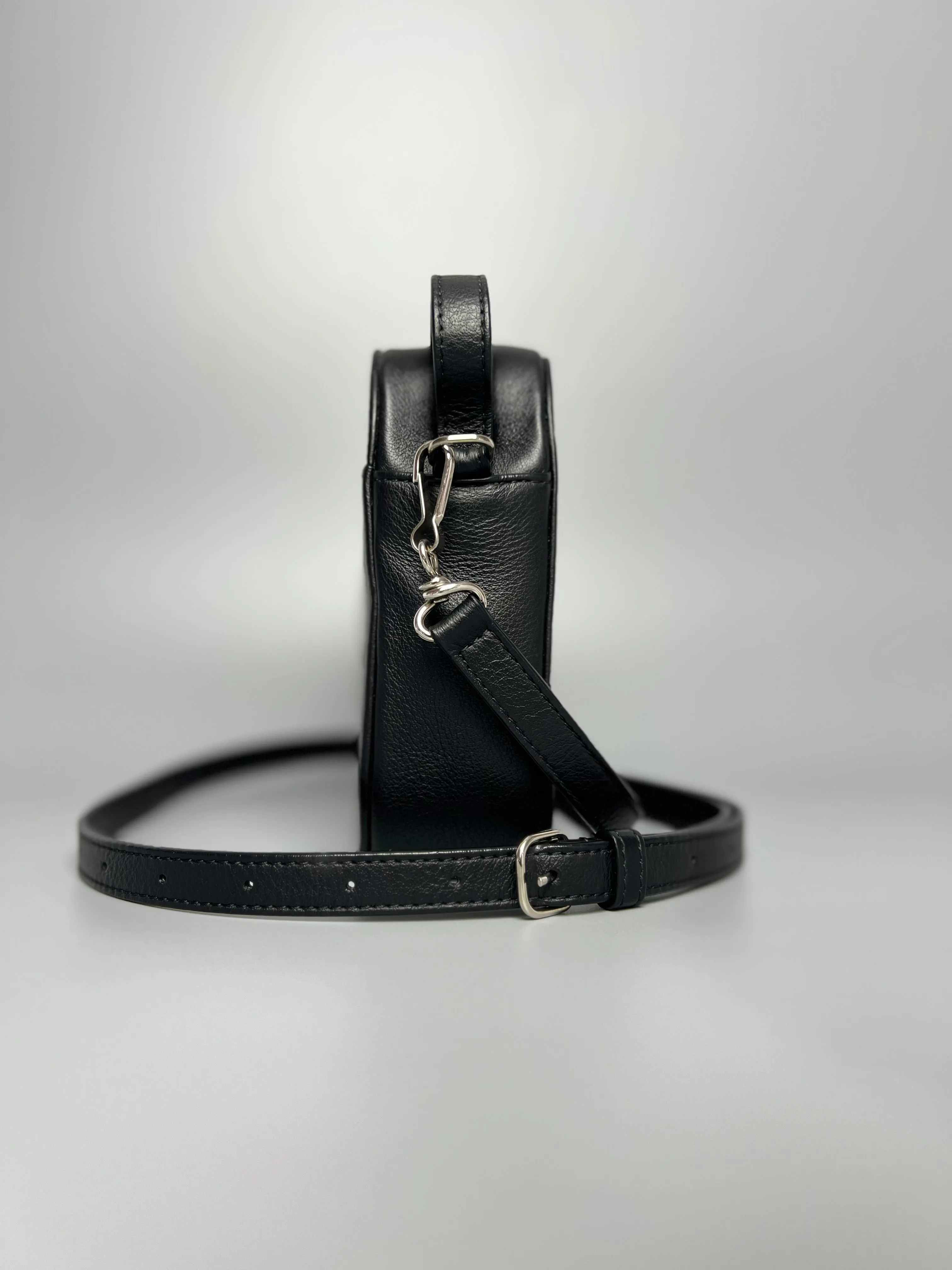 BALENCIAGA Zip Black Crossbody Bag For Unisex
