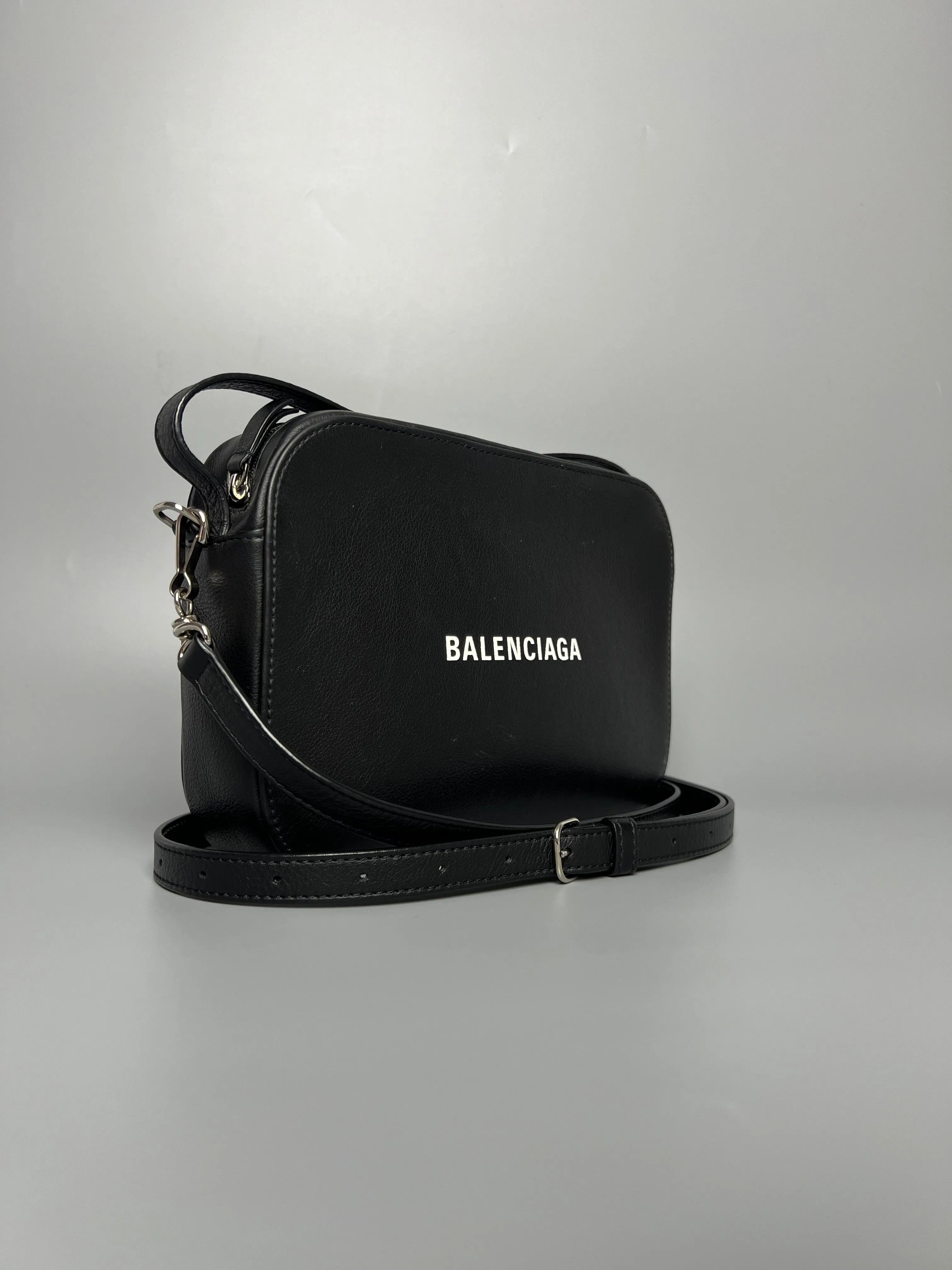 BALENCIAGA Zip Black Crossbody Bag For Unisex