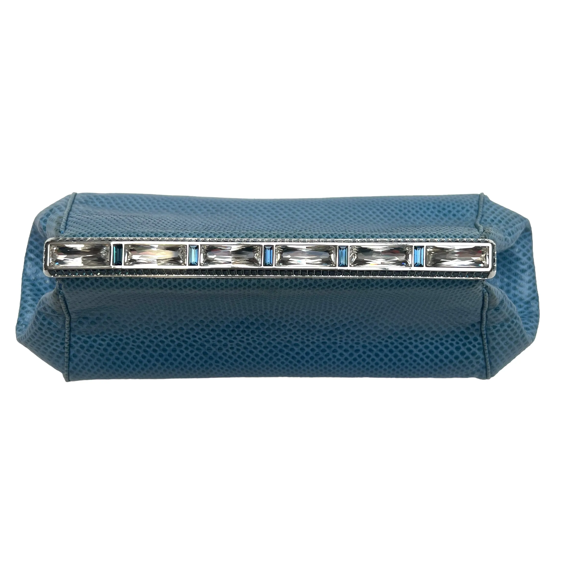 Blue Lezard Clutch w/Crystals
