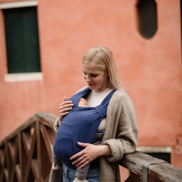 Boba Bliss Buckled Wrap Carrier v2 - Navy
