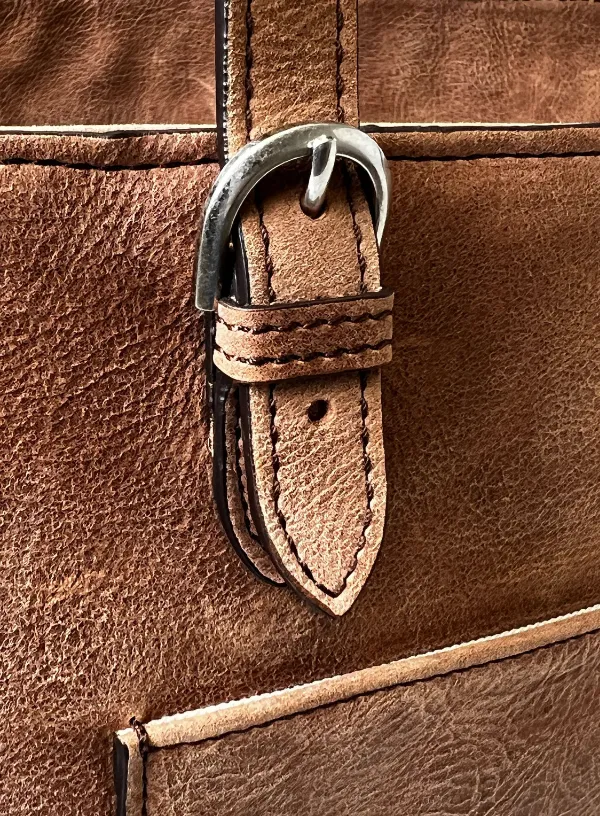 Brown Leather Tote Bag | BPB8449