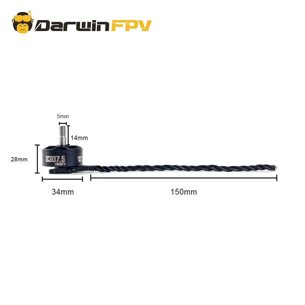 DarwinFPV 2307.5 V2 Seawater-proof Motor