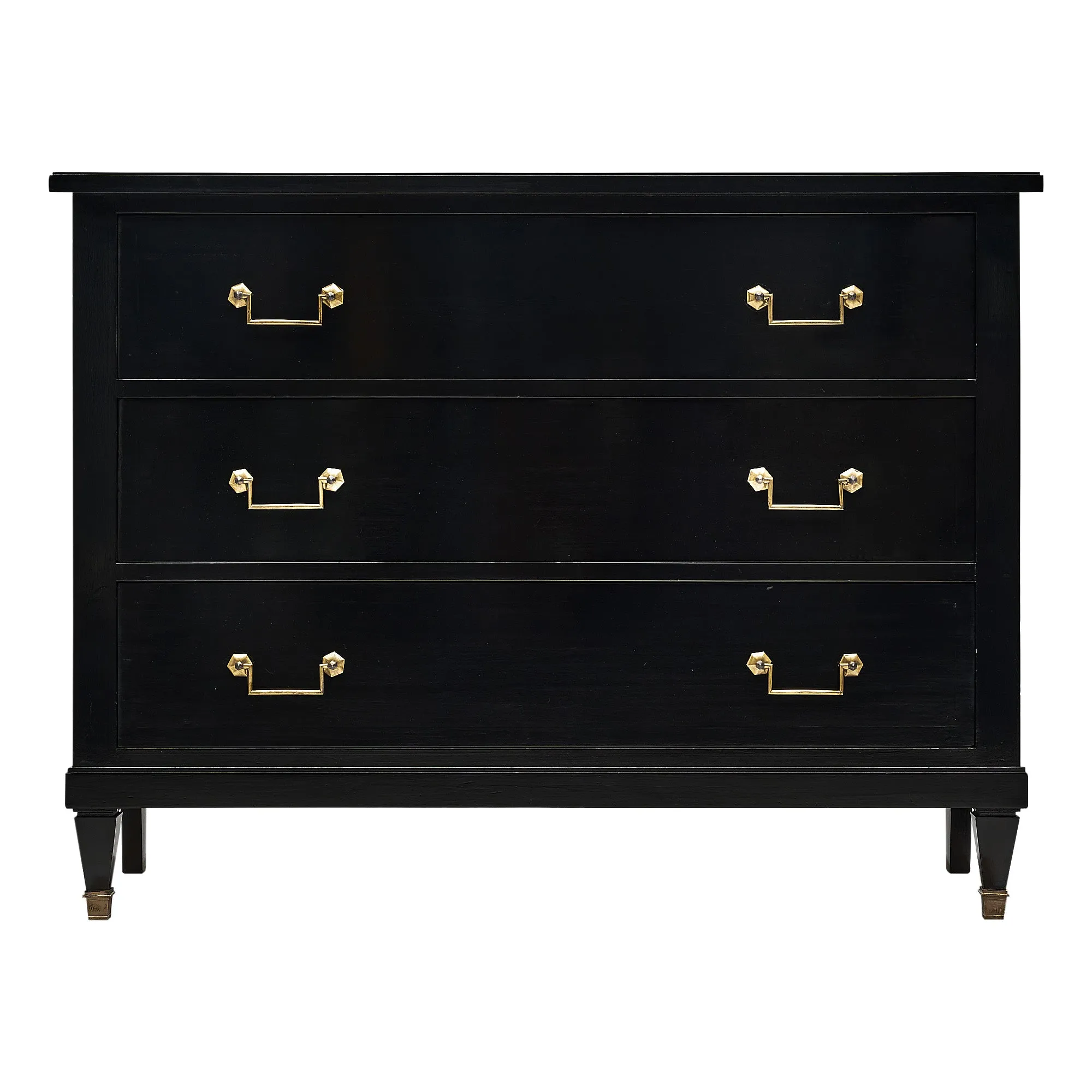 Directoire Style Ebonized Chest of Drawers