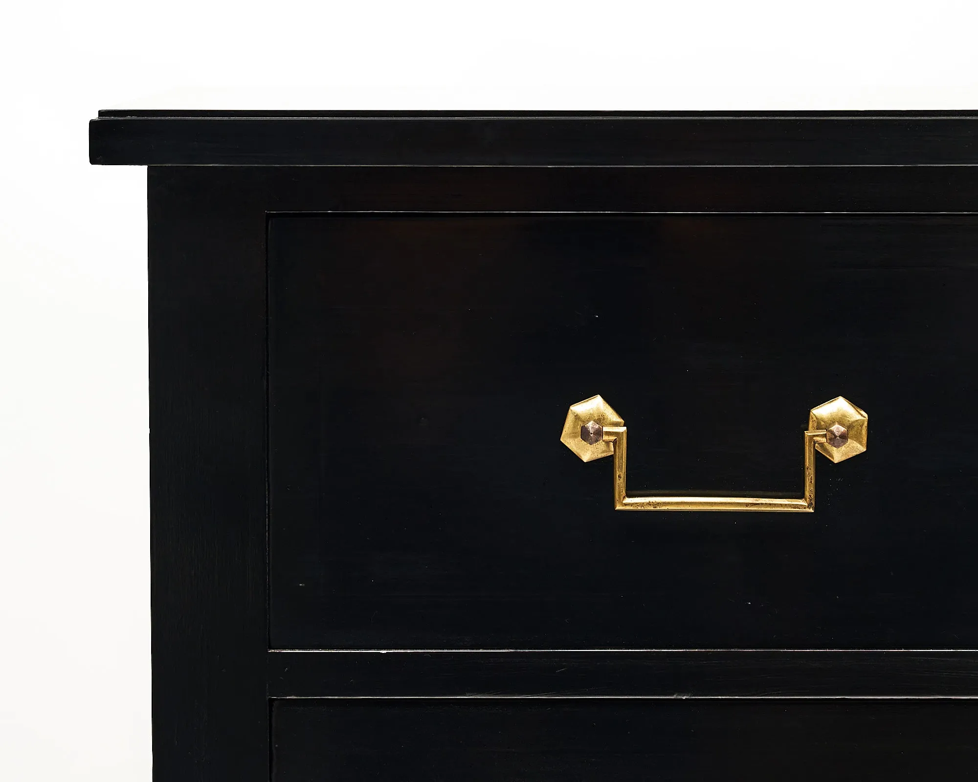 Directoire Style Ebonized Chest of Drawers
