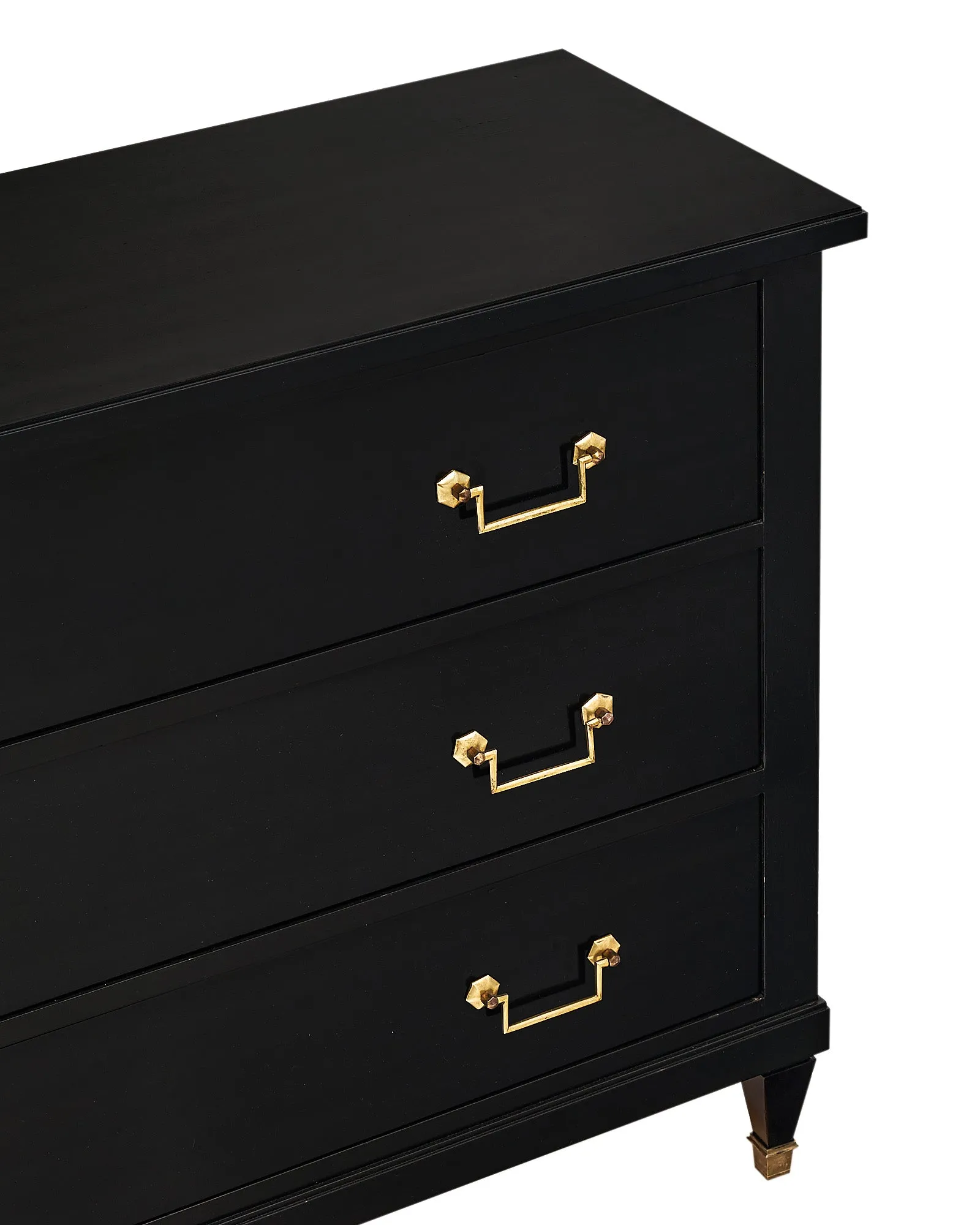 Directoire Style Ebonized Chest of Drawers