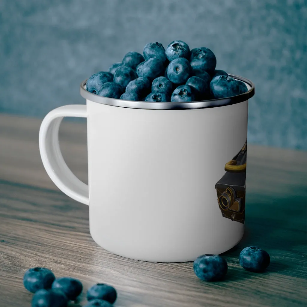 Drone Enamel Camping Mug