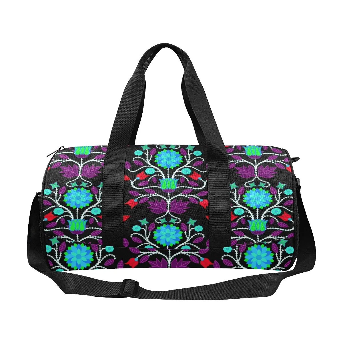Floral Beadwork Four Clans Winter Duffle Bag