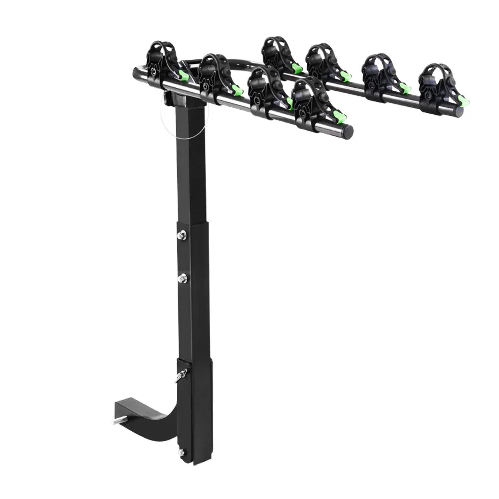 Foldable 4-Bike Hitch Carrier Rack, Heavy-Duty Steel - Giantz