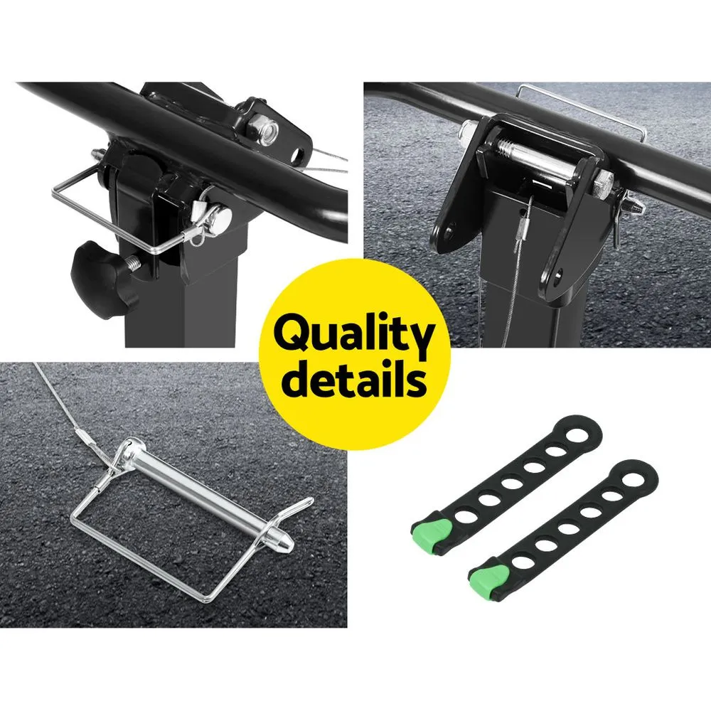 Foldable 4-Bike Hitch Carrier Rack, Heavy-Duty Steel - Giantz