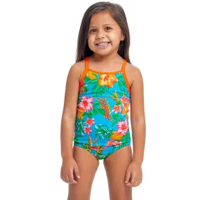 Funkita - Blue Hawaii - Toddler Girls Eco Printed One Piece