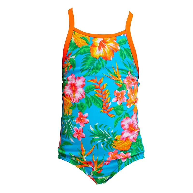 Funkita - Blue Hawaii - Toddler Girls Eco Printed One Piece