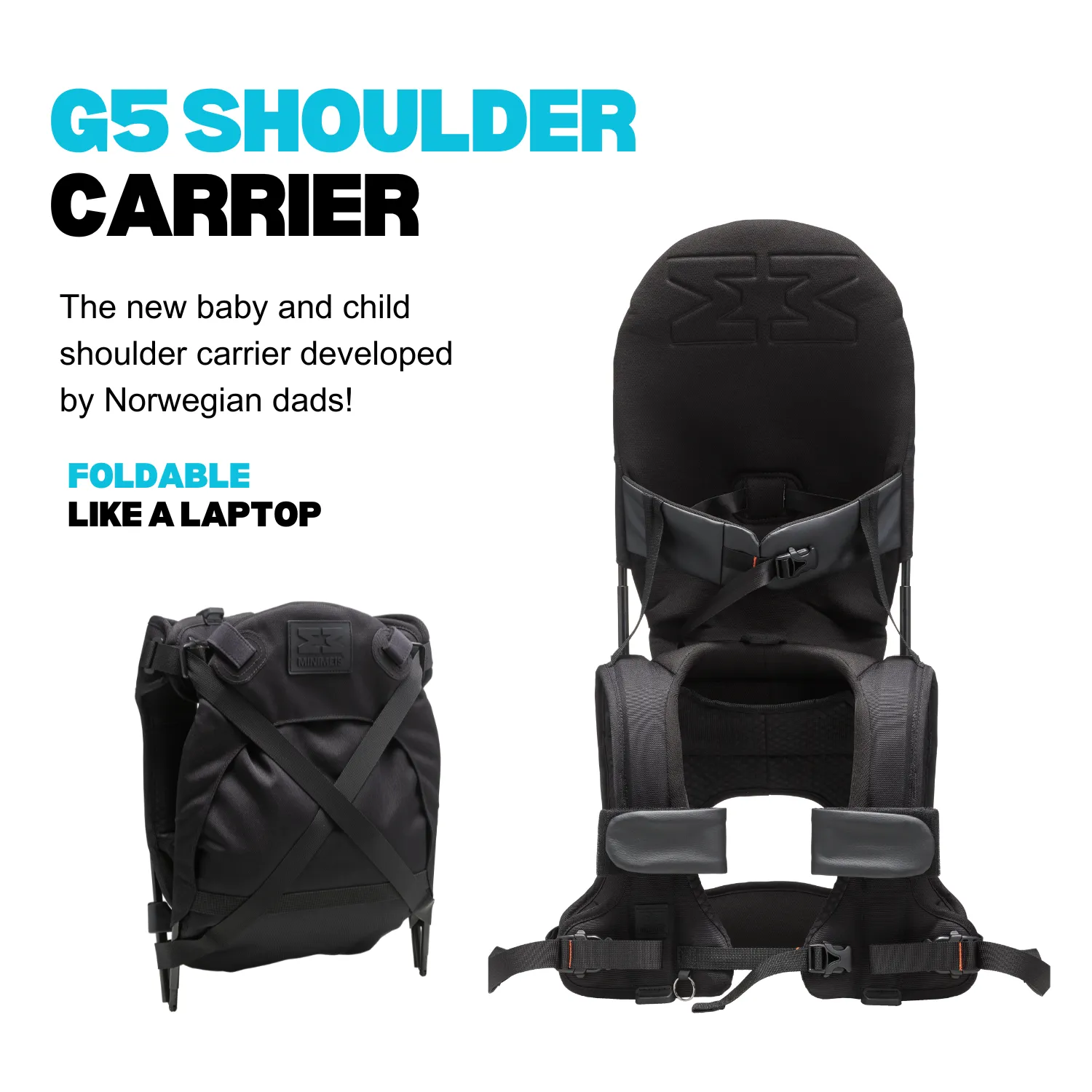 G5 Lightweight Child Shoulder Carrier Core Black