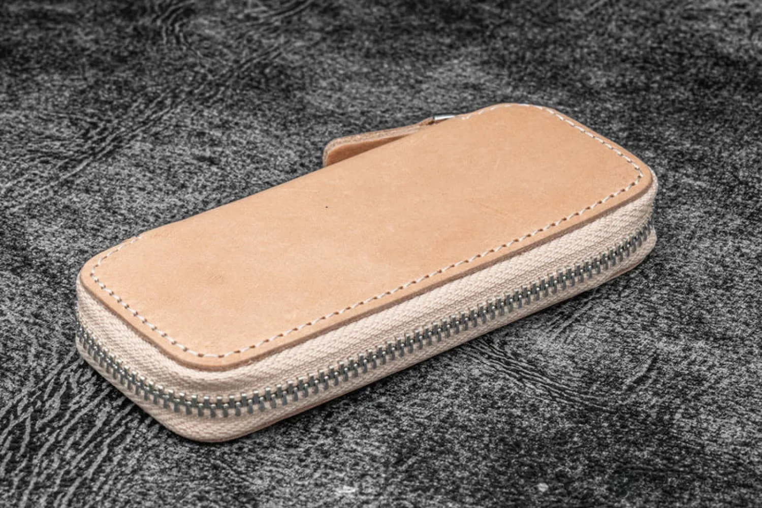 Galen Leather 2 Pen Case for Kaweco - Pocket Pen in Undyed Leather