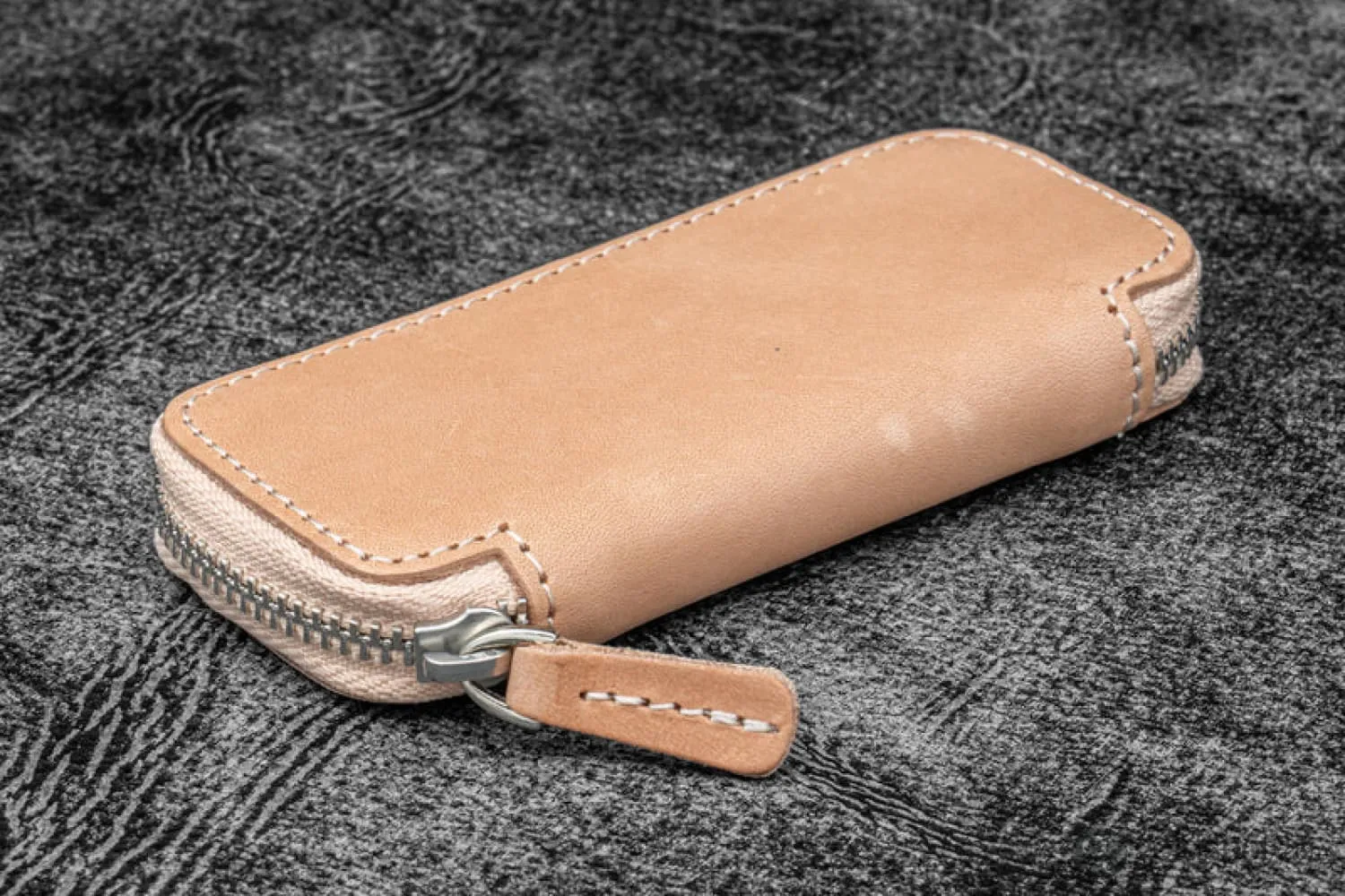 Galen Leather 2 Pen Case for Kaweco - Pocket Pen in Undyed Leather