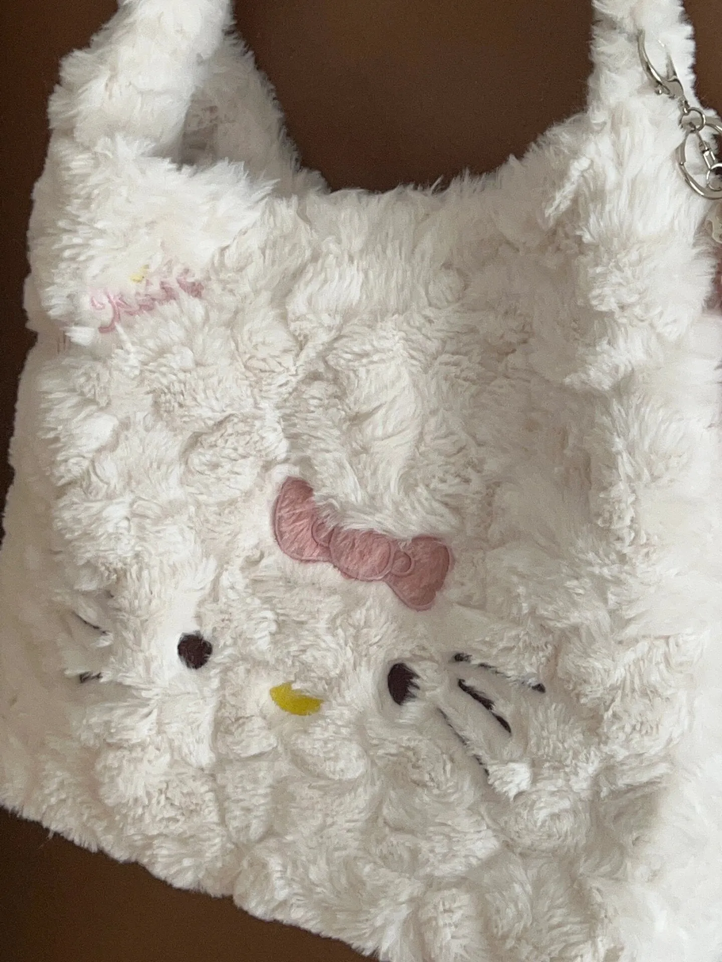 Hello Kitty Cute Plush Tote Bag for Women Kawaii Carry On