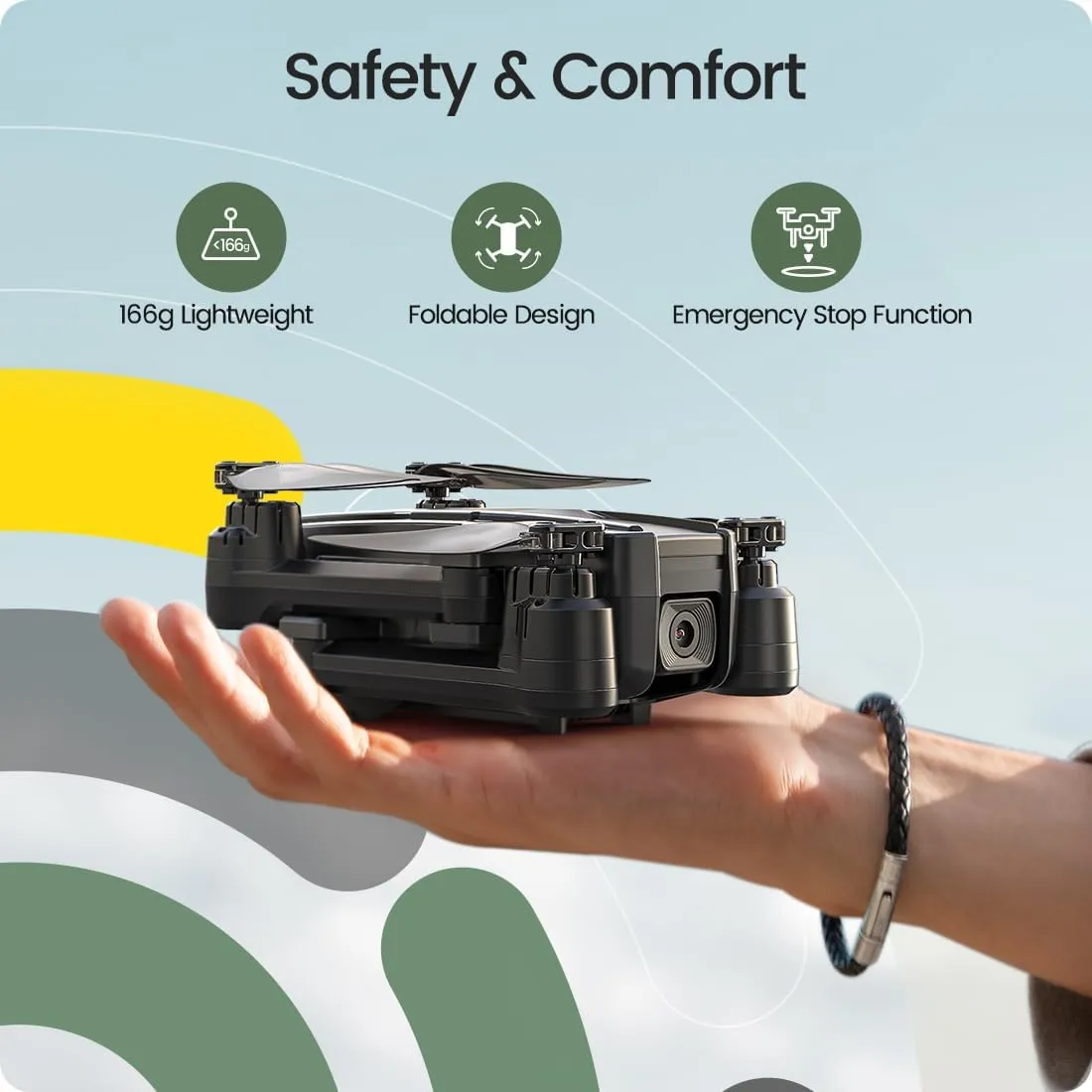 Holy Stone HS440 Foldable FPV Drone with 1080P WiFi Camera RC Quadcopter w/ Case