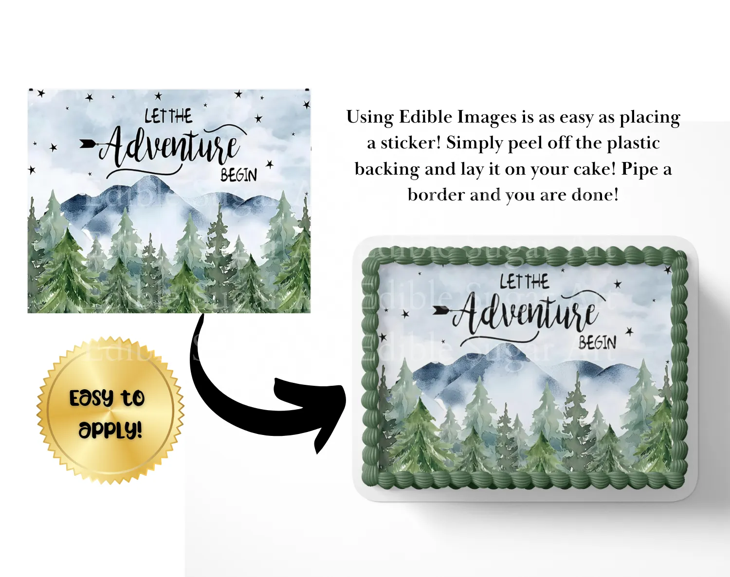 Let the Adventure Begin, Adventure Awaits Baby Shower Cake Topper,  Adventure is about to begin Baby shower,  Adventure baby shower