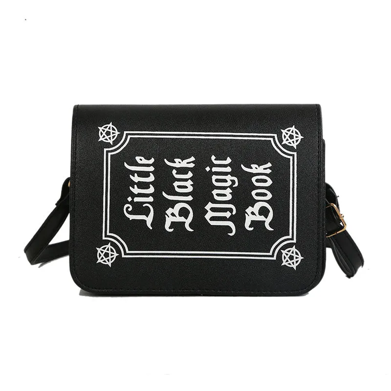 Letter Print Punk/Rock Crossbody Bag