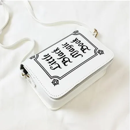 Letter Print Punk/Rock Crossbody Bag