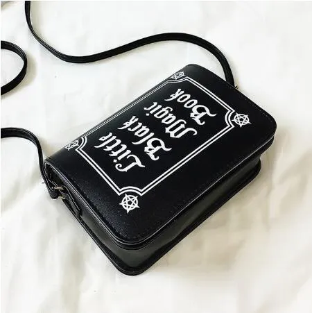 Letter Print Punk/Rock Crossbody Bag