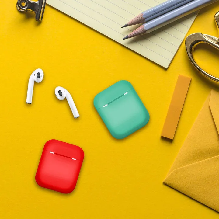 Light Pink Soft Silicone Earphone Case Cover For AirPods 1/2