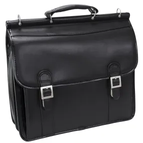 McKlein HALSTED 15" Leather Double Compartment Laptop Briefcase