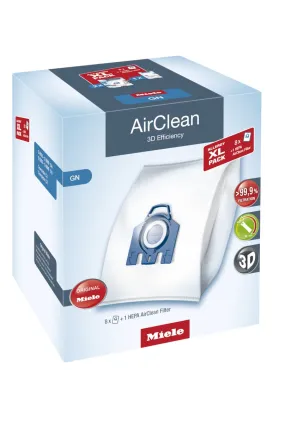 Miele Allergy XL Pack GN (8 Bags, HA50 HEPA Filter)