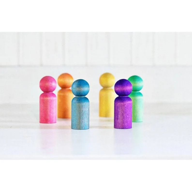 Montessori Rainbow Peg Dolls