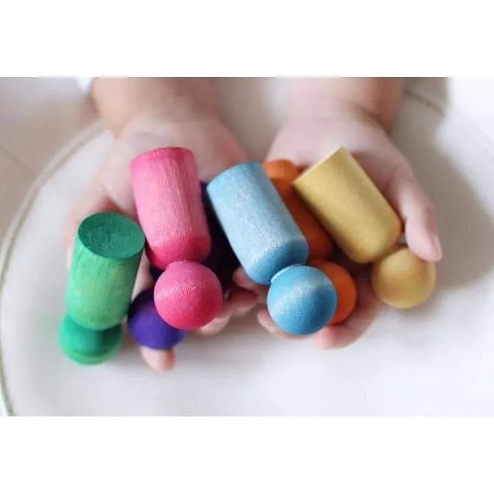 Montessori Rainbow Peg Dolls