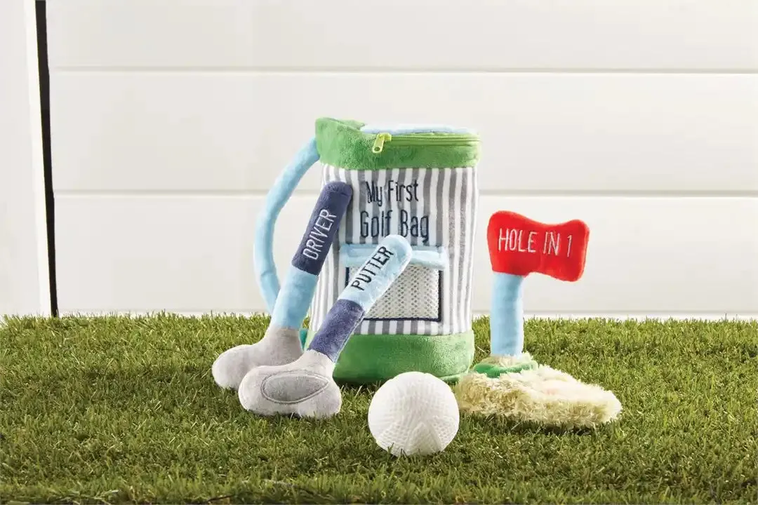 Mud Pie Golf Bag Plush Set