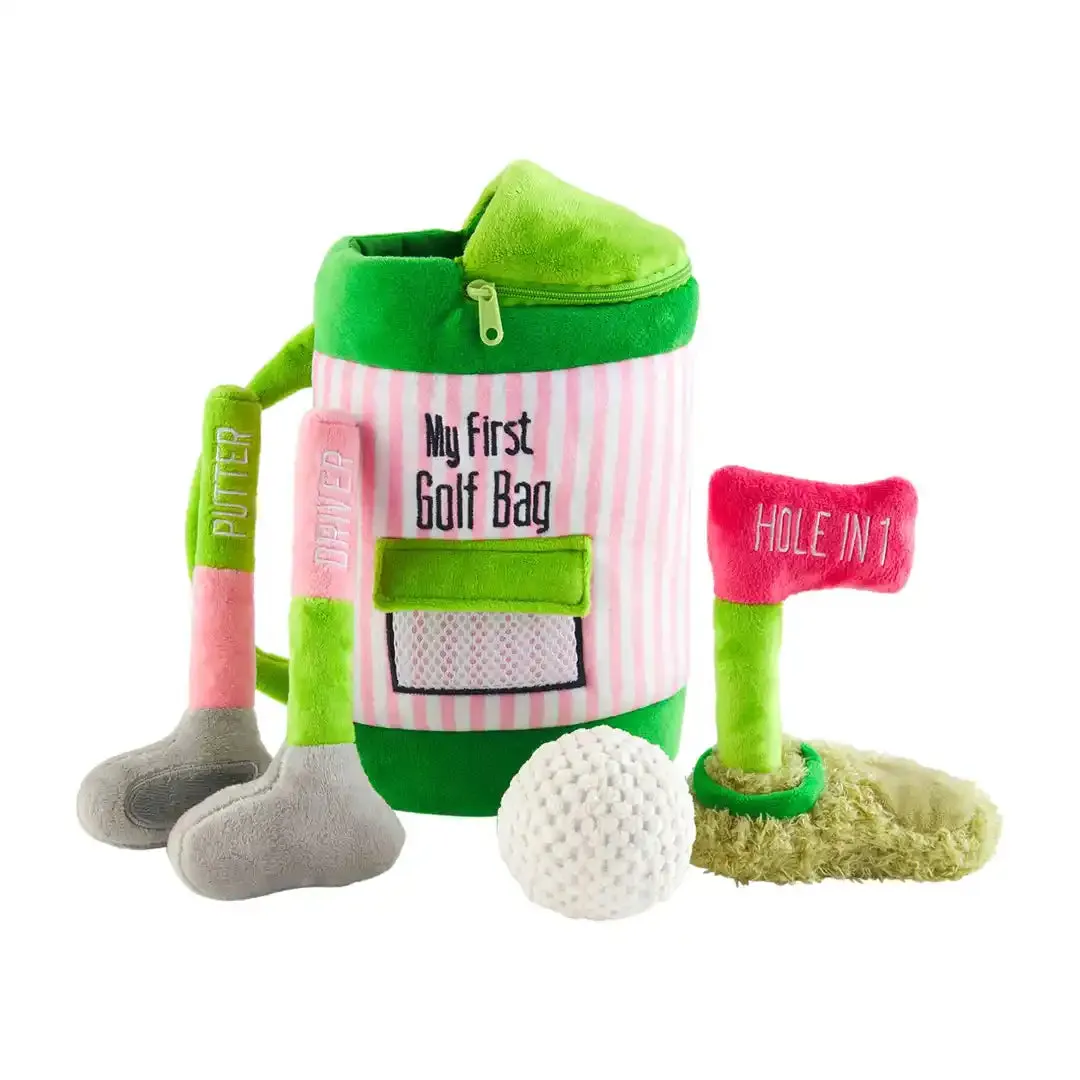 Mud Pie Golf Bag Plush Set