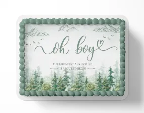 OH BOY Baby Shower, Adventure Awaits Baby Shower Cake Topper,  Adventure is about to begin Baby shower. Let The Adventure Begin Baby Shower,  Adventure baby shower