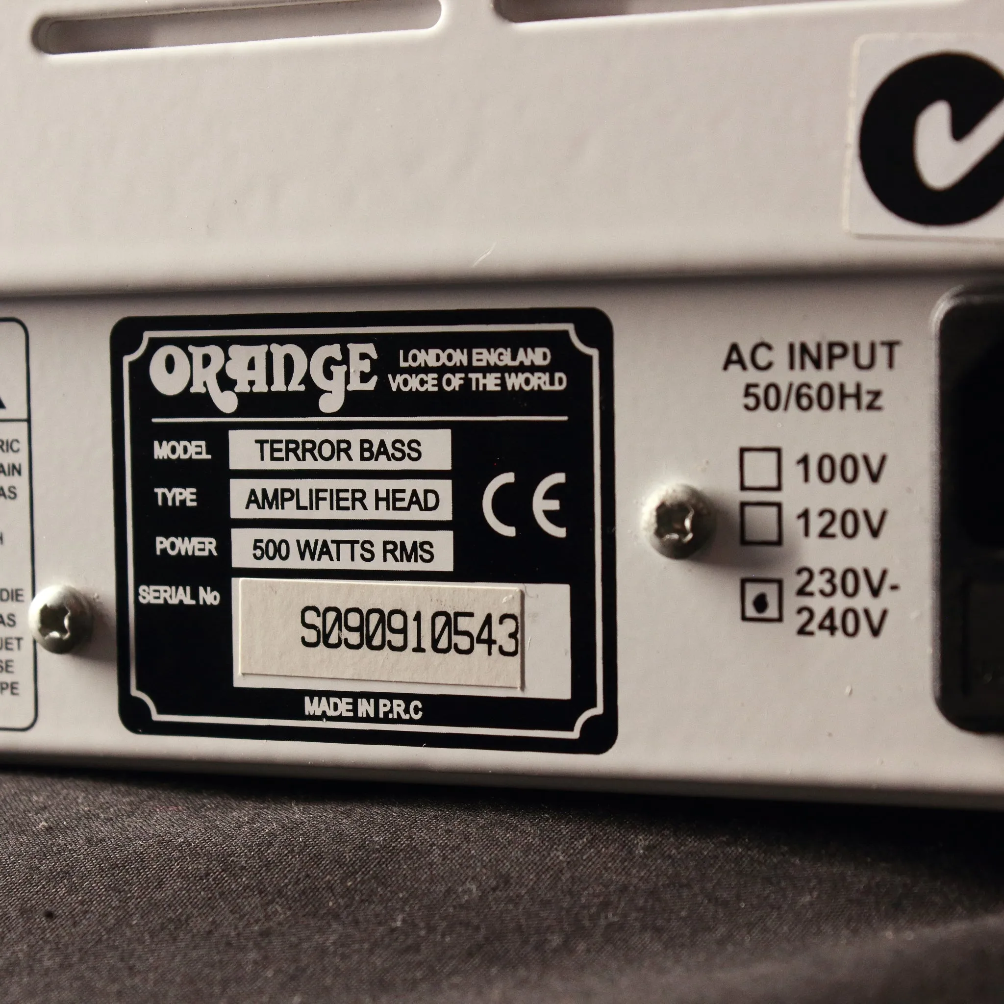 Orange Terror Bass 500 Bass Amp Head