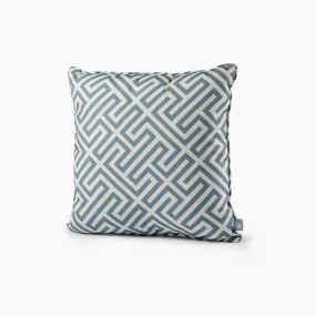 Outdoor Maze B-Cushion in Sea Blue
