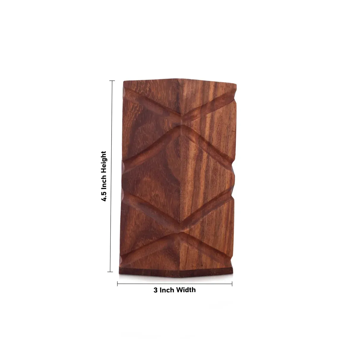 Pen Jar - 4.5 x 3 Inches | Wooden Pen Stand/ Pen Holder